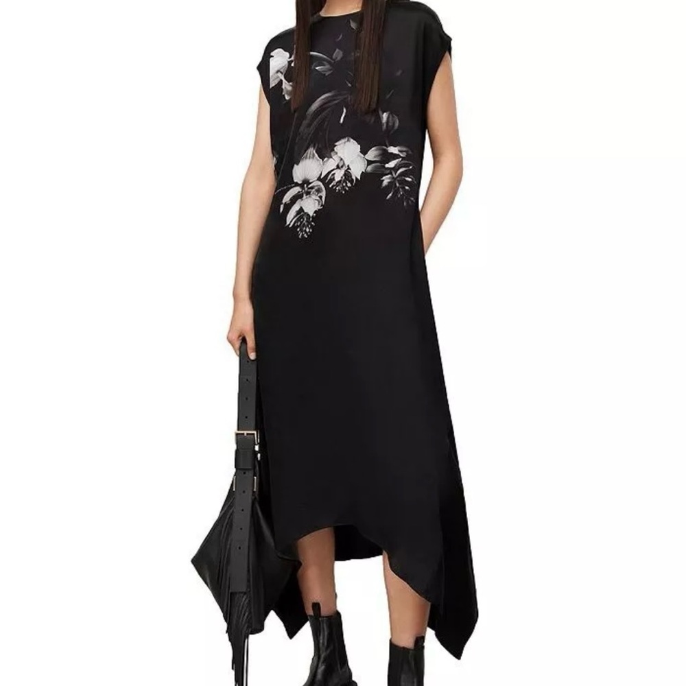 All Saints Gian Kosumoso Midi Dress Sz 0 NWT